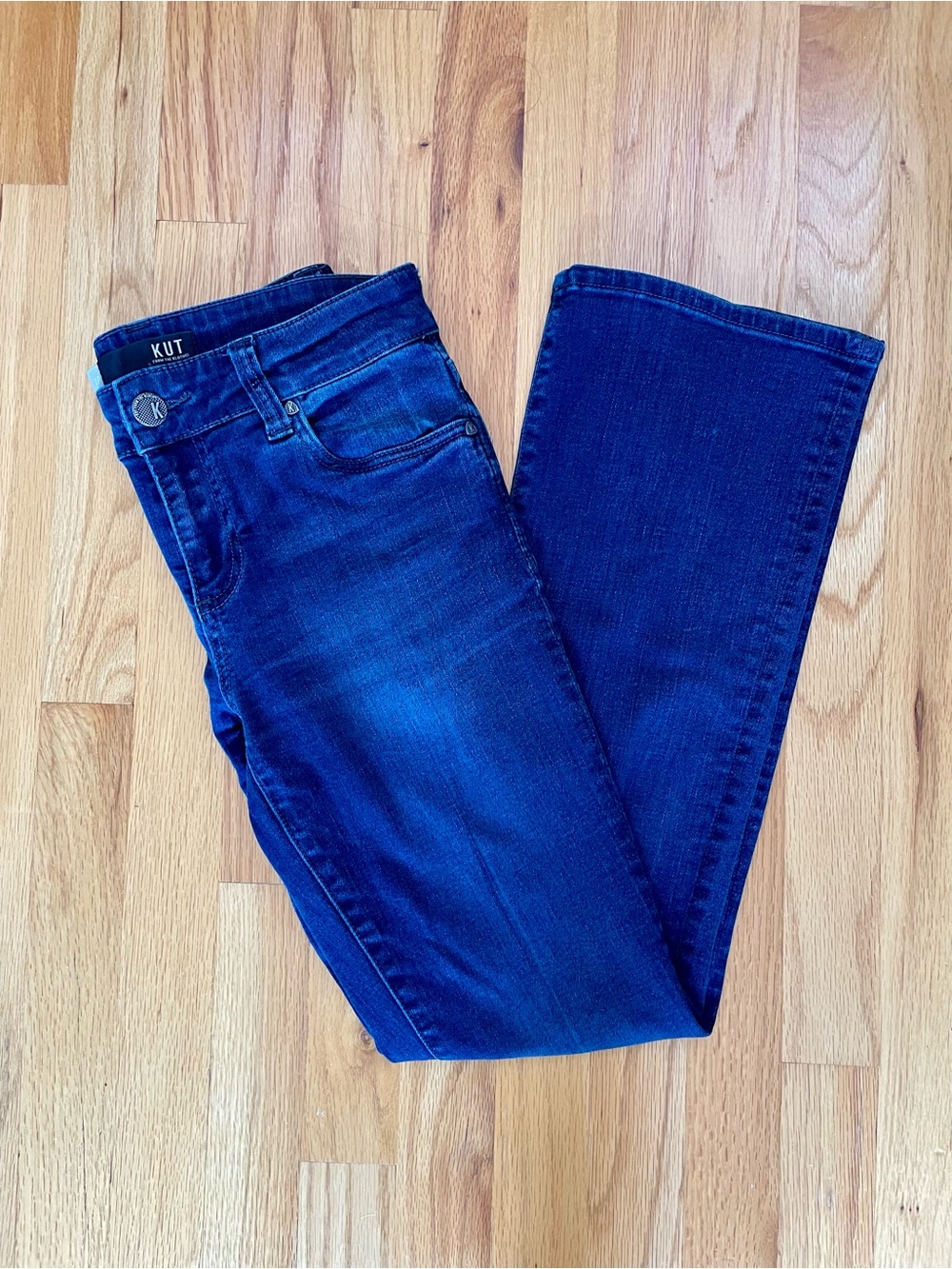 Kut from the Kloth Dark Blue Wide Leg Jeans